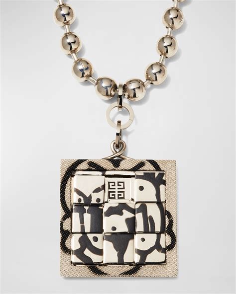 givenchy chito necklace|Givenchy x Chito Men's Dog Puzzle Tag.